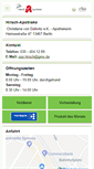 Mobile Screenshot of hirsch-apotheke-berlin.de